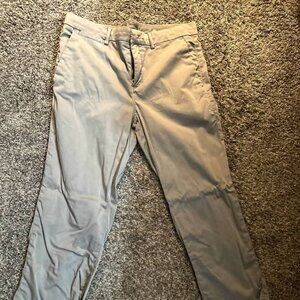 Ann Taylor Loft Gray Cropped Dress Pants